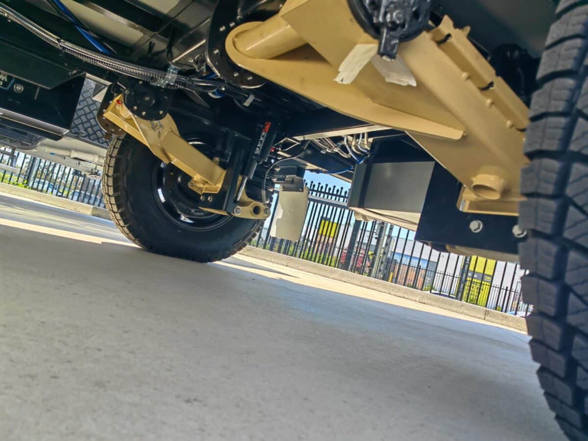 Cruisemaster coil suspension seen here with the M46 dampers an exciting standard on the Viscount Wild Shark