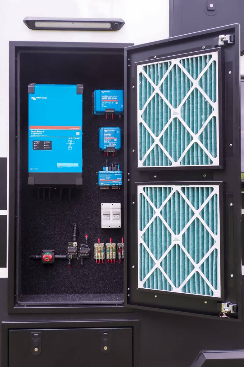 Exterior shot of the Victron Energy Electrical System