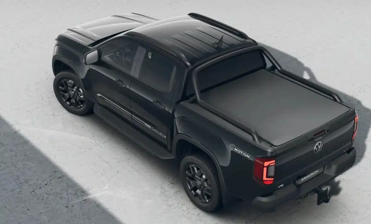 Top view of the 2026 Volkswagen Amarok showing the tub and exterior design