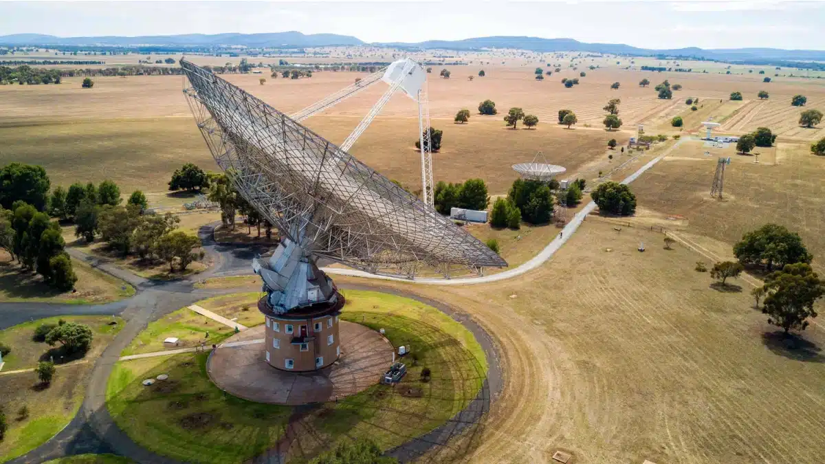 The CSIRO Parkes Radio Telescope located near Parkes in New South Wales