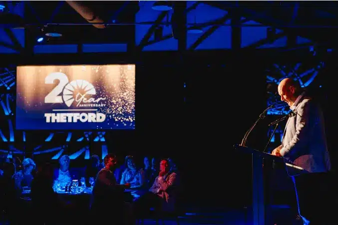 thetford 20 year anniversary speech daniel dunn